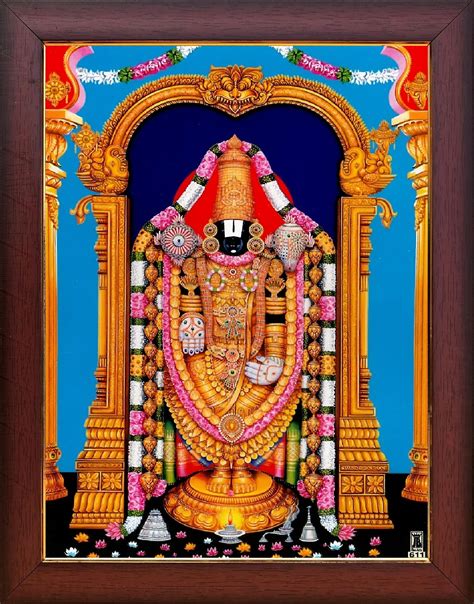 Buy Garuda Photos Tirupati Balaji Photo With Frame Thirupathi