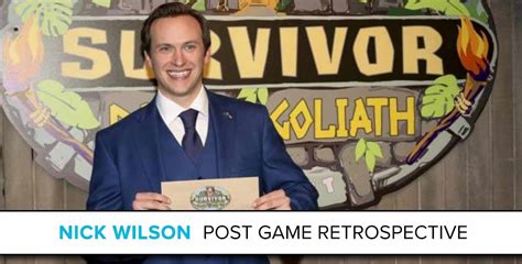 Nick Wilson: Survivor Post Game Retrospective – RobHasAwebsite.com