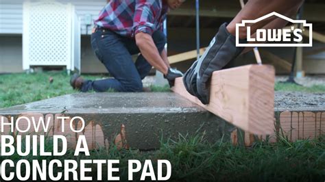 How to Build a Concrete Slab | Lowe's