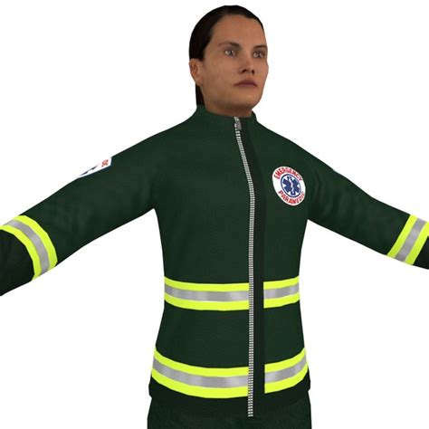 3D female paramedic model - TurboSquid 1320012