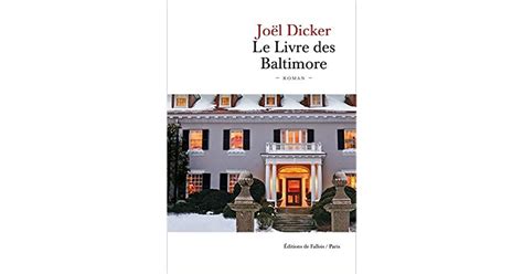 Le Livre des Baltimore by Joël Dicker