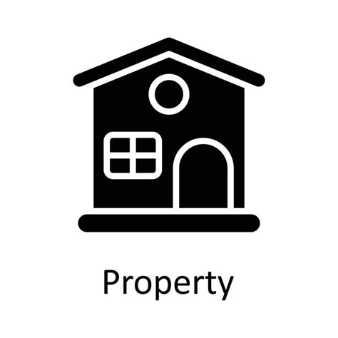 Property Vector Solid Icon Design Illustration Taxes Symbol On White