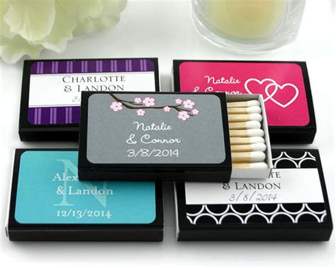 Personalized Matchboxes Many Designs Available My Wedding Favors