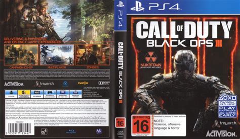 Call Of Duty Black Ops Iii Dvd Cover 2015 Pal Ps4