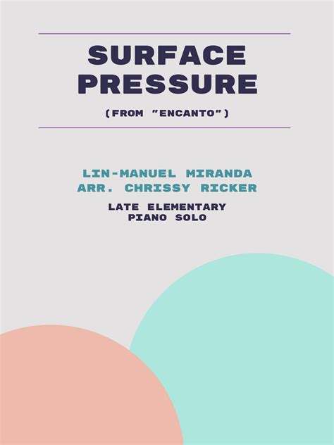 Surface Pressure By Lin Manuel Miranda