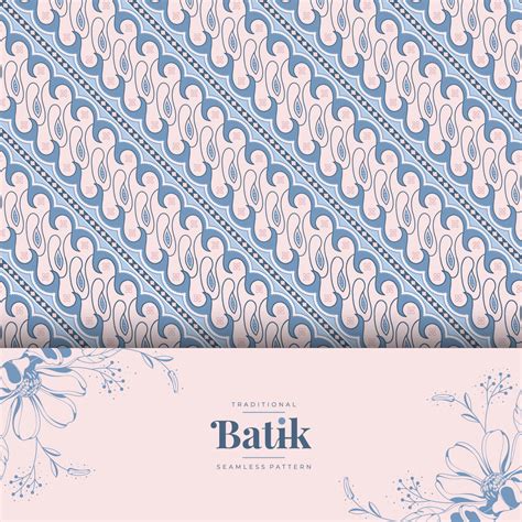 traditional batik art seamless pattern design 23687456 Vector Art at ...