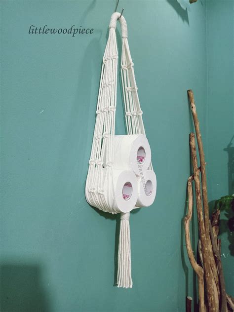 Net Toilet Paper Holder Macrame Toilet Roll Storage Toilet Etsy Australia