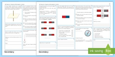 AQA Trilogy GCSE Unit 6 7 Magnetism And Electromagnetism