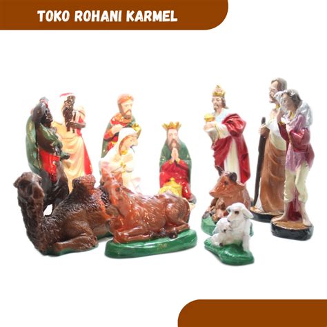 Jual Set Patung Natal Cm Hadiah Natal Nativity Scane Patung