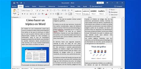 Cómo Hacer Un Tríptico En Word