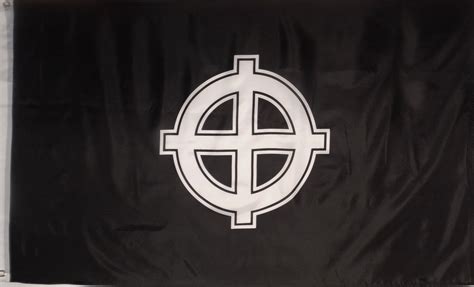 Celtic Cross Flag Black And White 3 X 5 Printed Polyester Ebay