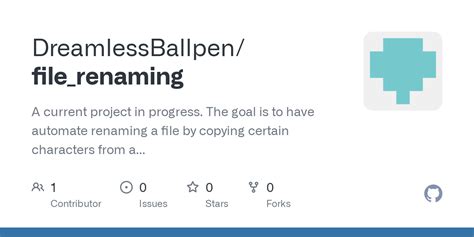 File Renaming Main Module At Main DreamlessBallpen File Renaming GitHub