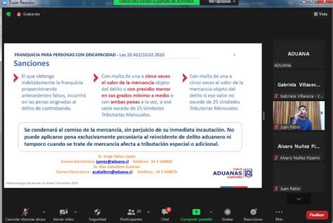 Andes On Line Aduana De Los Andes Realiz Charla Sobre Franquicias