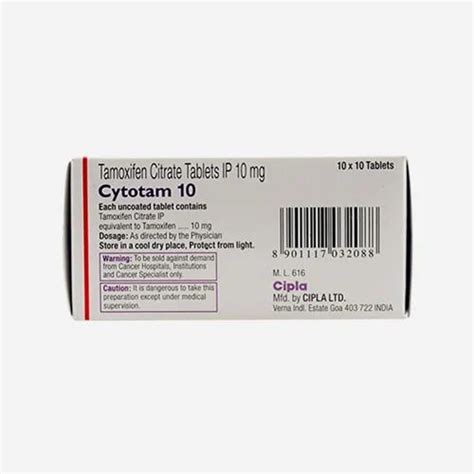 Cytotam Tamoxifen Citrate Tablets Cipla At Rs Stripe In Nagpur