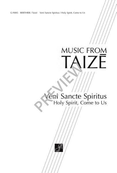 Veni Sancte Spiritus By Jacques Berthier 4 Part Sheet Music Sheet Music Plus