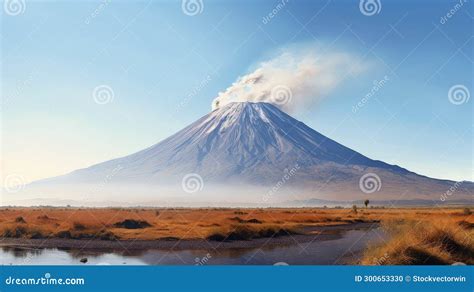 Tectonic Rift Valley Landscape Stock Illustration - Illustration of generated, erosion: 300653330