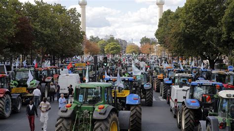 Farmers Stage Massive Tractor Protest In Paris The Two Way Npr