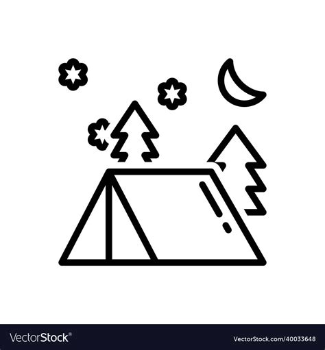 Camping Royalty Free Vector Image Vectorstock