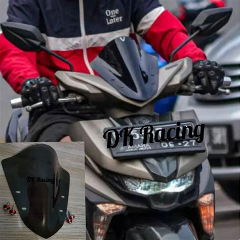 Jual VISOR YAMAHA SOUL GT 125 MODEL TERBARU PLUS BAUT WINDSHIELD YAMAHA