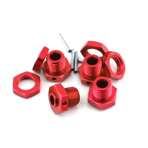 Metal Mm Wheel Hex Hub Adapter With Nut For Arrma S Typhon