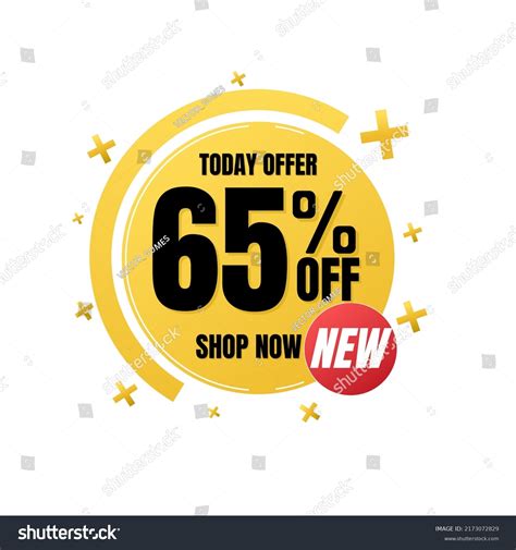 65 Percent Off Shop Now Today Stock Vector Royalty Free 2173072829