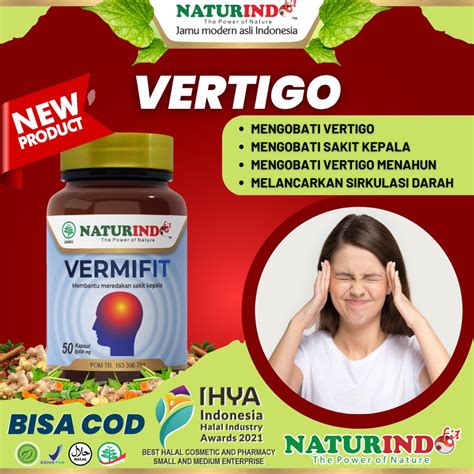 Jual Obat Vertigo Sakit Kepala Migrain Herbal Alami Ampuh Obat Vertigo