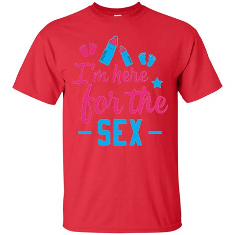 Im Here For The Sex Gender Reveal Party Shirt Shirt Design Online