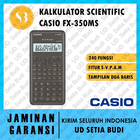 Jual Kalkulator Scientific Casio Fx Ms Baru Dan Asli Ms Shopee