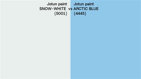 Jotun Paint Snow White Vs Arctic Blue Side By Side Comparison