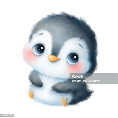 Ilustrasi Penguin Kartun Lucu Hewan Lucu Ilustrasi Stok Unduh Gambar