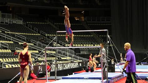 Ashton Locklear Uneven Bars Routine Podium Training 2014 Pandg