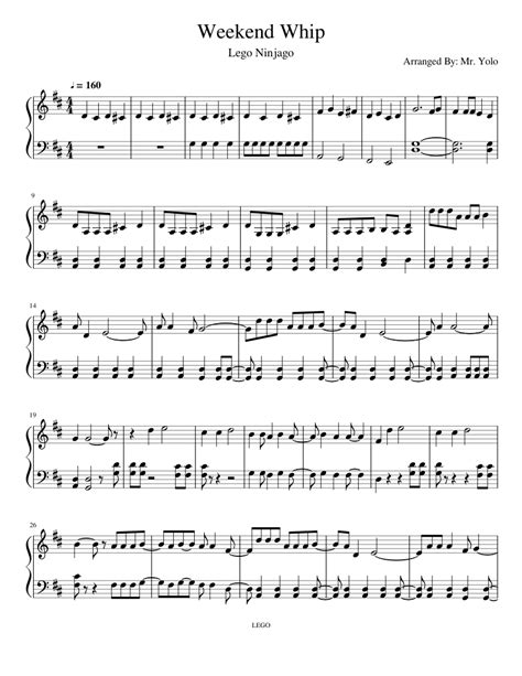 Print and download in PDF or MIDI Weekend Whip. This song is the ...