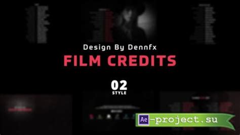 Videohive Film Credits 49975285 Project For After Effects