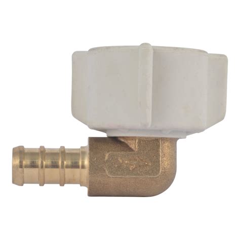 Sharkbite 3 8 In Pex 1 2 In O D X 1 2 In Npsm Brass Female Swivel 90