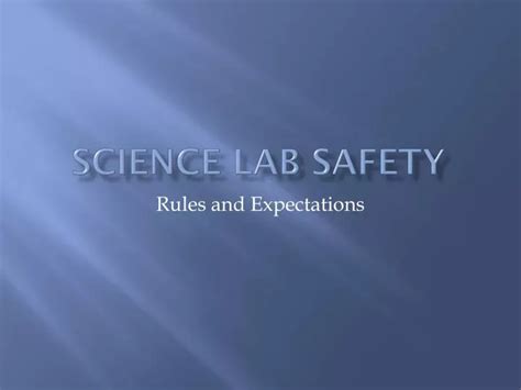 Ppt Science Lab Safety Powerpoint Presentation Free Download Id 2610997