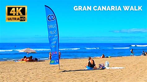 Gran Canaria Maspalomas Promenade 🔴 April 21 2021 Seaside Palm Beach