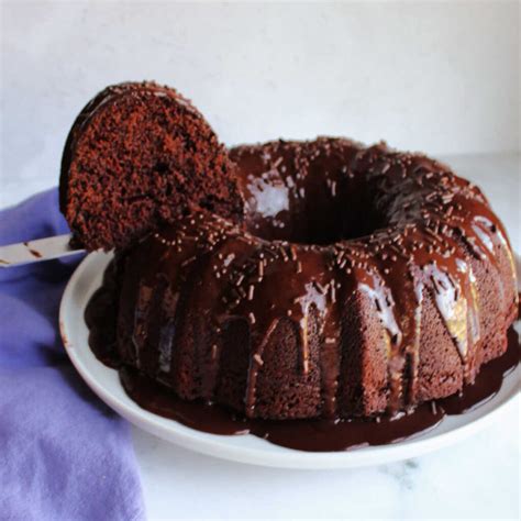 Homemade Chocolate Bundt Cake With Rich Chocolate Glaze Cooking With Carlee