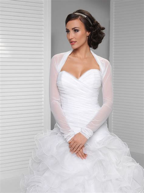 Bridal Ivorywhite Tulle Bolero Shrug Wedding Jacket Shawl Smlxlxxl