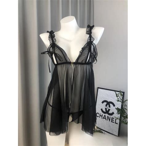 Jual Airnyna Sexy Lingerie Dress Transparan Baju Tidur Lingerie Wanita