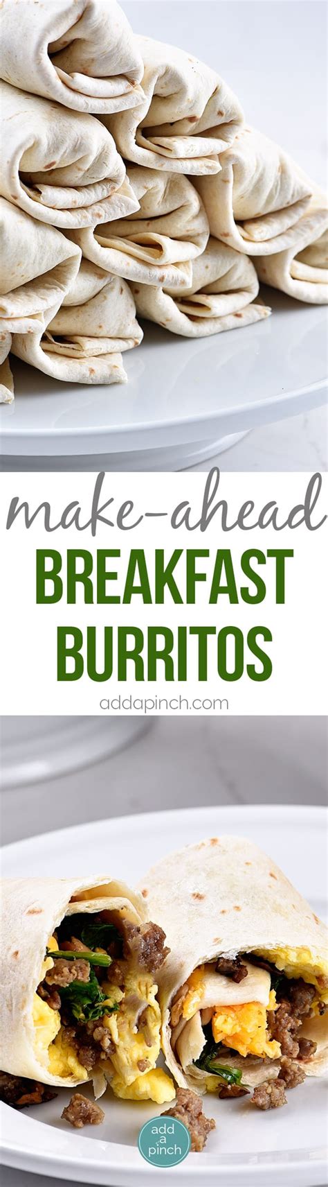 Make Ahead Breakfast Burritos Add A Pinch