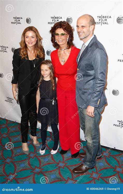 Sasha Alexander Lucia Alexandersophia Loren Edoardo Ponti Editorial Stock Image Image Of