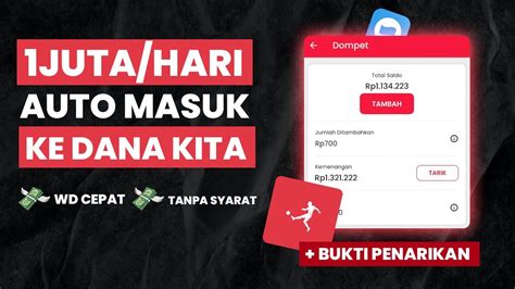 WD Jutaan Ke DANA Dari APK Ini Caranya Mudah Cara Menghasilkan Uang