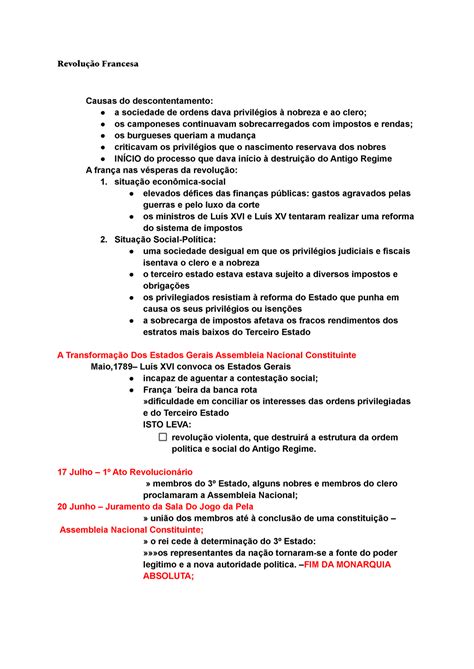 Revolu O Francesa Revolu O Francesa Causas Do Descontentamento A