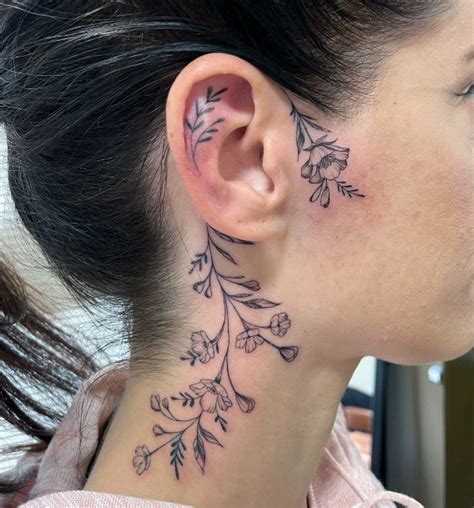 Top 100 Best Ear Tattoos For Women Earlobe Design Ideas