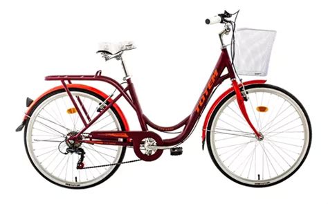 Bicicleta Urbana Femenina Totem City Dama R26 21 Frenos V Brakes