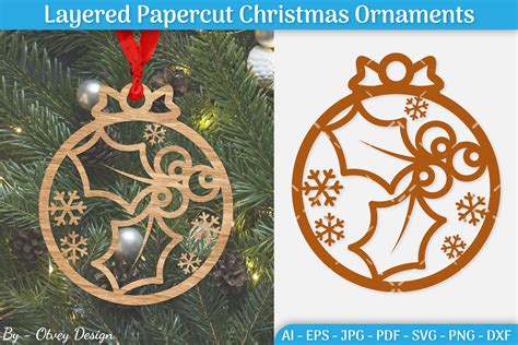 Christmas Ornaments SVG Graphic by Otvey Design · Creative Fabrica