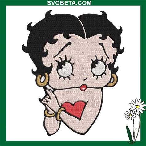 Betty Boop Embroidery Design Cute Betty Boop Embroidery File