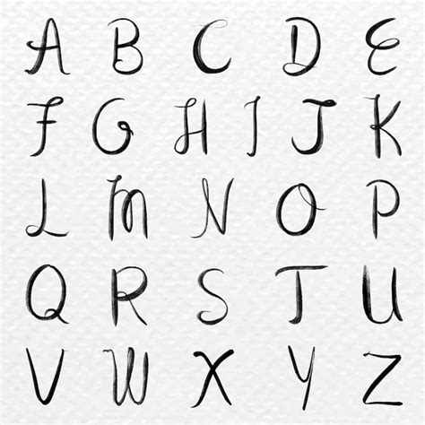 Fancy Calligraphy Alphabet