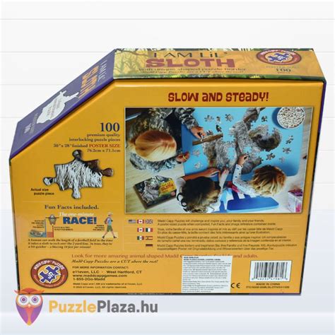 Lajhár Forma Puzzle 100 db WOW Toys Puzzle Pláza rendelés