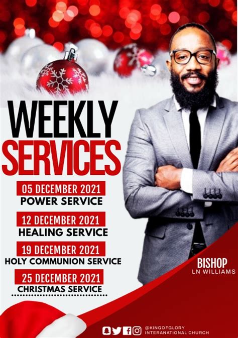 Weekly Services Flyer Template Postermywall